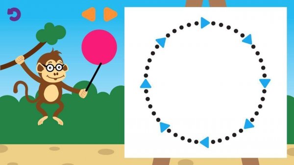 Monkey Teacher: Fun Geometry Drawing Game