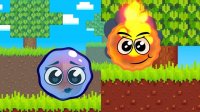 Fire Ball and Water Ball: Parkour Love Balls Online Game