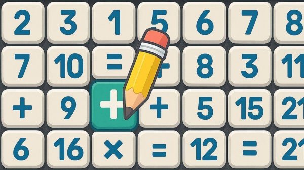 Math Crossword Puzzle - Genius Edition: Logic Number Game