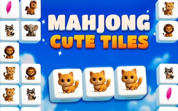 Mahjong Cute Tiles - 3D Puzzle Online Game